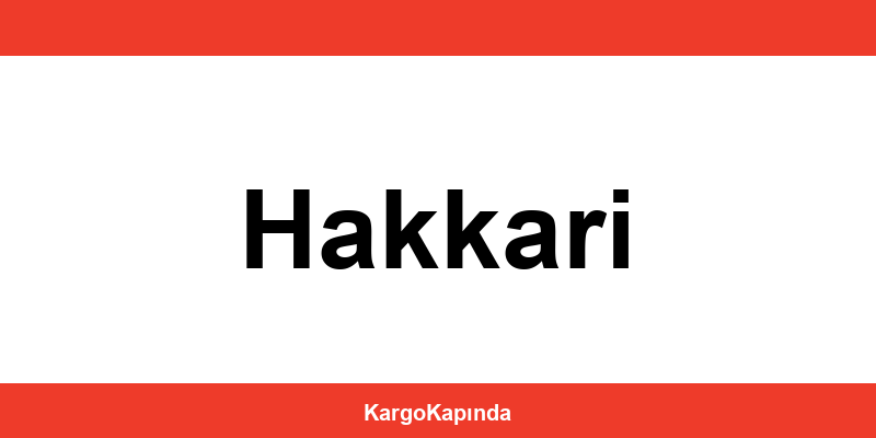 Aras Kargo Hakkari şubeleri ve iletişim bilgileri