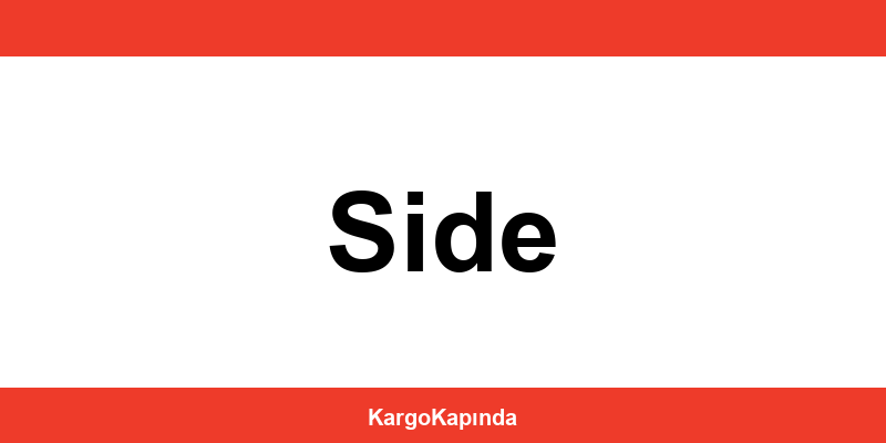 Aras Kargo Side şubeleri ve iletişim bilgileri