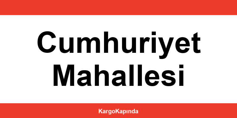 Aras Kargo Cumhuriyet Mahallesi şubeleri ve iletişim bilgileri