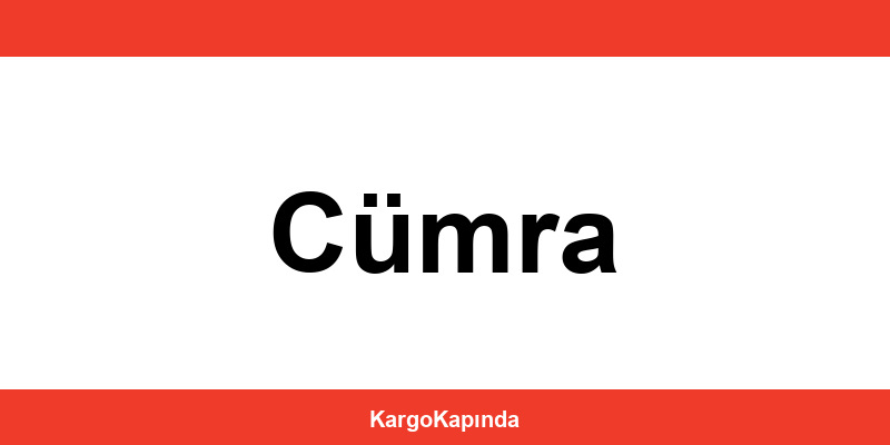 Aras Kargo Cümra şubeleri ve iletişim bilgileri