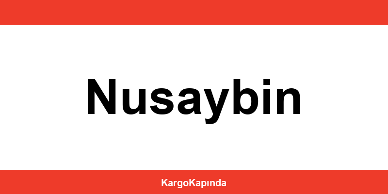 Aras Kargo Nusaybin şubeleri ve iletişim bilgileri