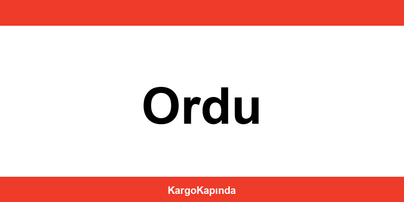 Aras Kargo Ordu şubeleri ve iletişim bilgileri